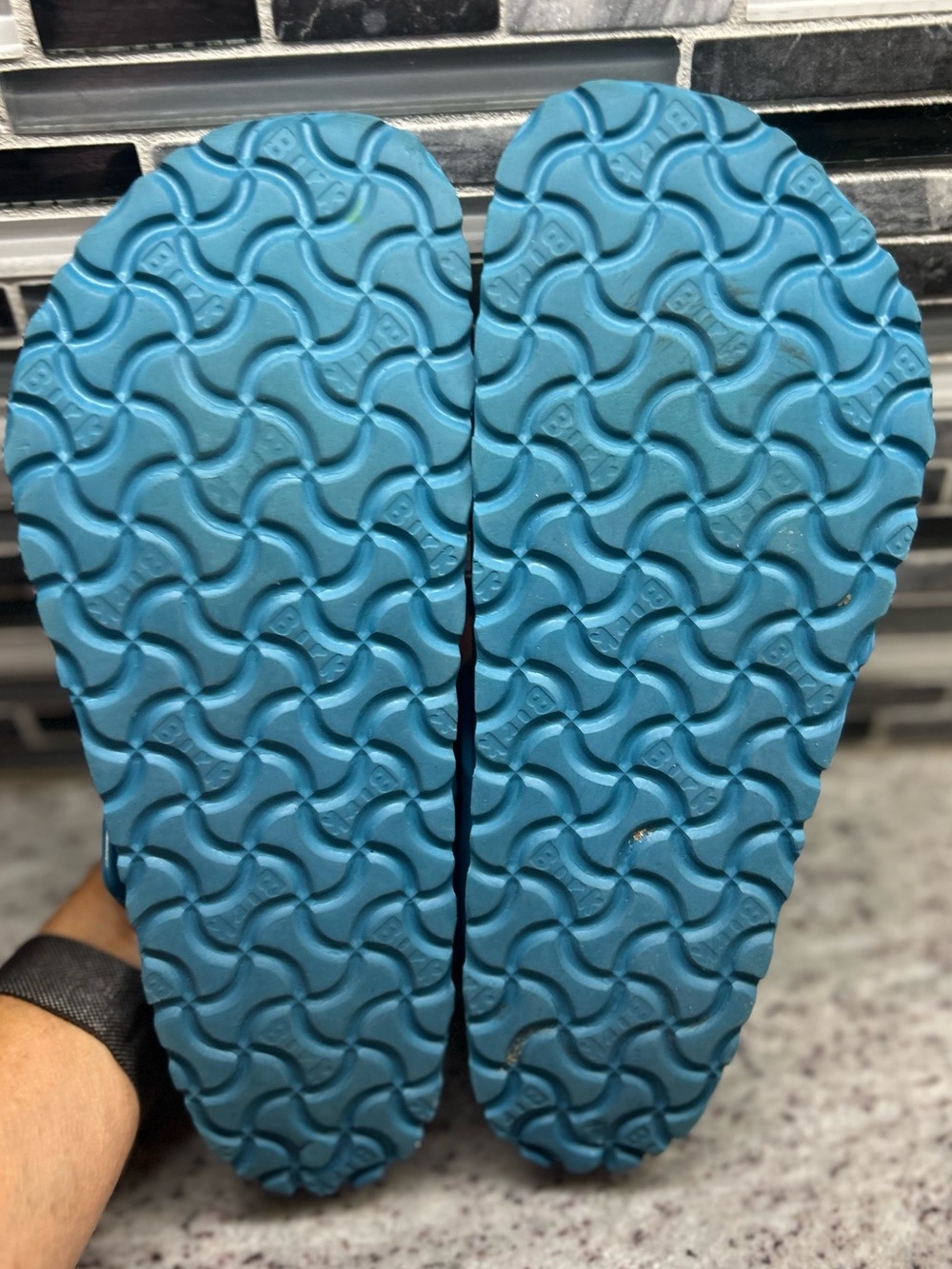 Birkenstock gizeh blue Thong Sandals EVA size 7 - Picture 6 of 7